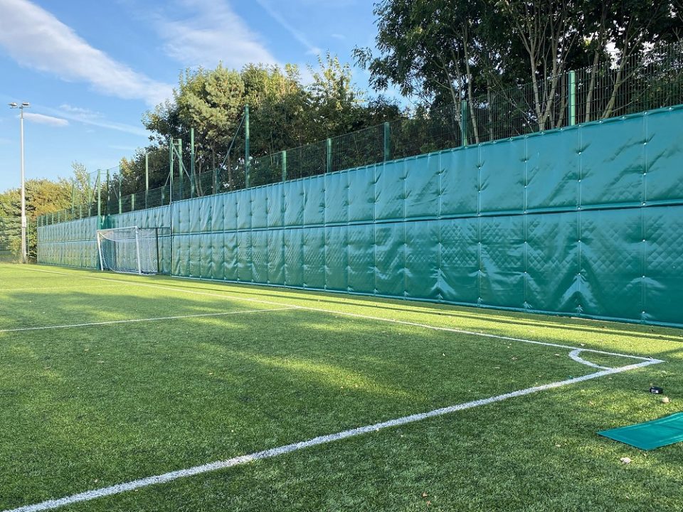 acoustic barrier sports pitch